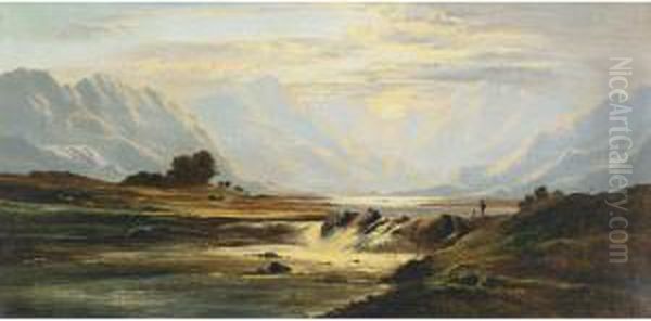 Early Morn On The Colwyn Wales Oil Painting by Charles Leslie