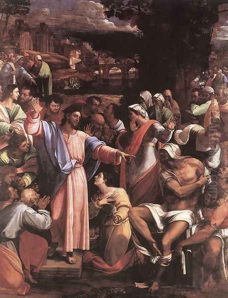 The Raising of Lazarus 1517-19 Oil Painting by Sebastiano Del Piombo