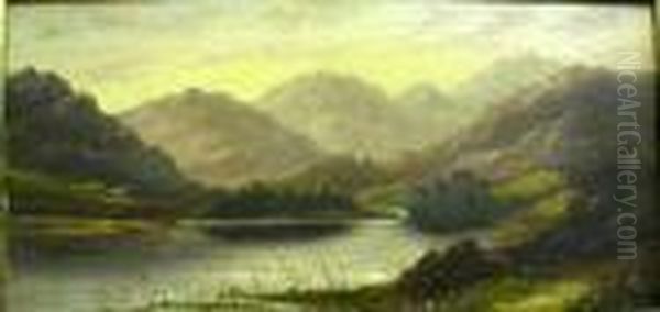 Loch Scene Oil Painting by Charles Leslie