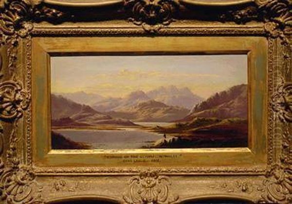 Evening On The Glyodu, North Wales Oil Painting by Charles Leslie