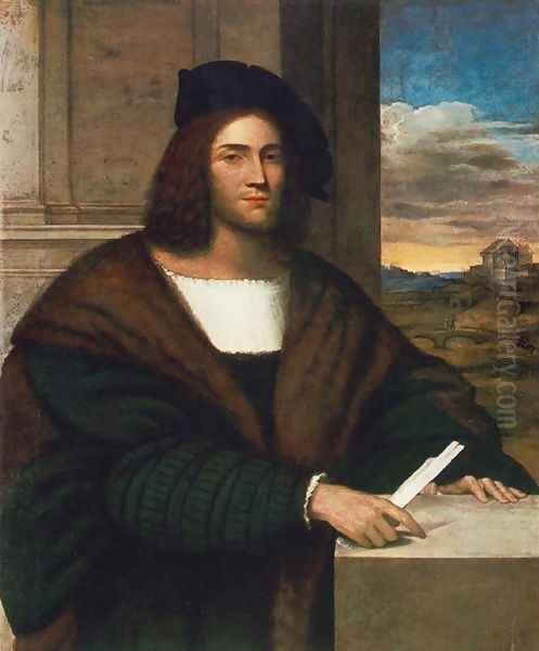 Portrait of a Man c. 1515 Oil Painting by Sebastiano Del Piombo