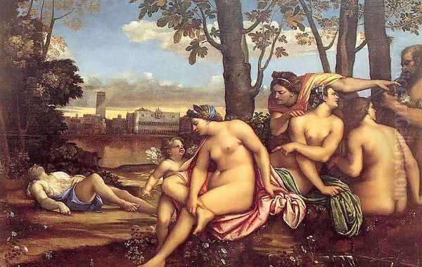 The Death of Adonis Early 1500s Oil Painting by Sebastiano Del Piombo