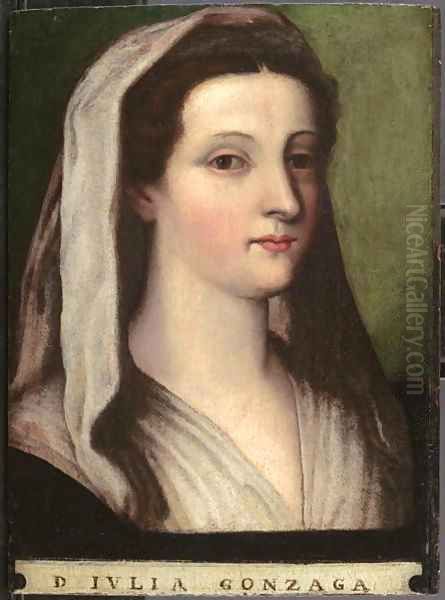 Portrait of Giulia Gonzaga Oil Painting by Sebastiano Del Piombo