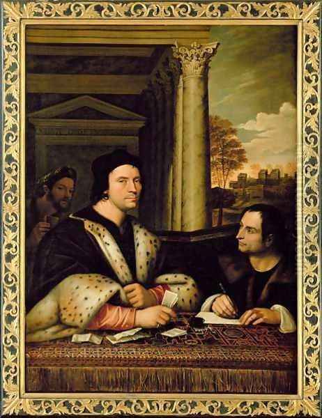 Ferry Carondelet and his Secretary Oil Painting by Sebastiano Del Piombo