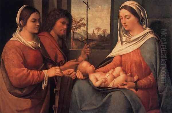 Sacra Conversazione Oil Painting by Sebastiano Del Piombo