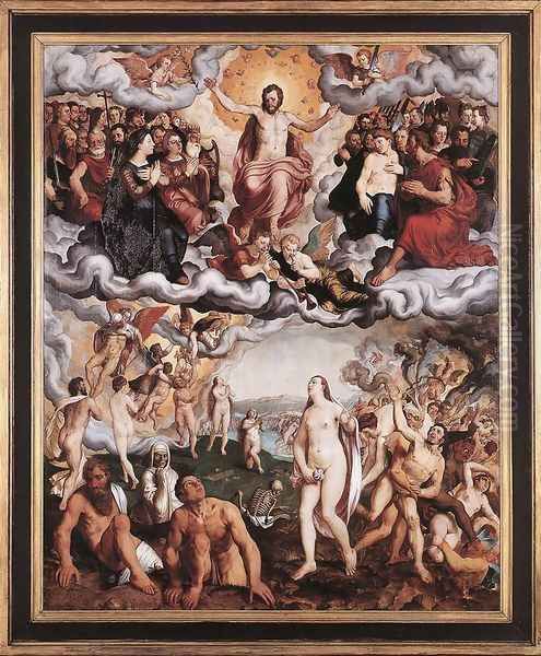 Last Judgement 1551 Oil Painting by Pieter Pourbus