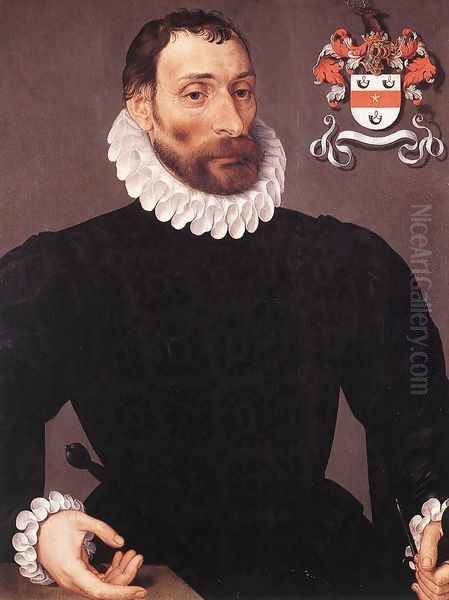 Portrait of Jan Wyts 1570-75 Oil Painting by Pieter Pourbus