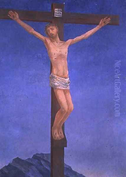 The Crucifixion, 1923 Oil Painting by Kuzma Sergeevich Petrov-Vodkin