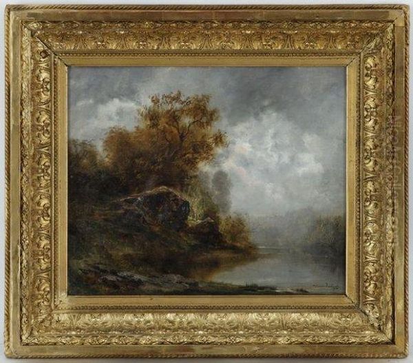 Paysage De Campagne Oil Painting by Theodore Levigne