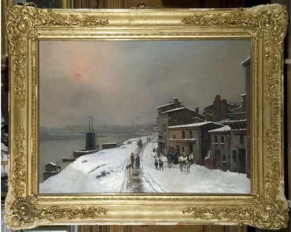 :lyon Oil Painting by Theodore Levigne