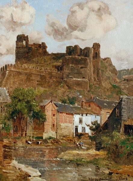 Chateau La Roche, Luxemburg Oil Painting by Maurice Levis