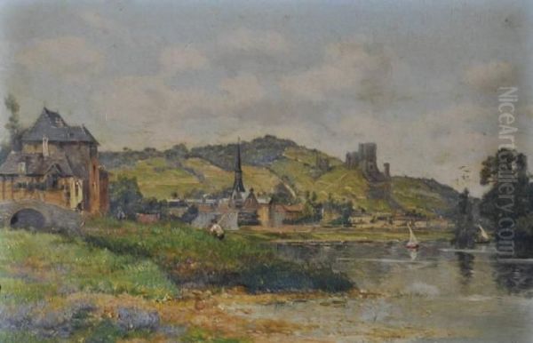 Vue Generaledu Petit Andely Oil Painting by Maurice Levis