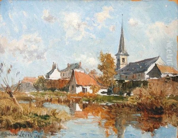 Bords De Marne Oil Painting by Maurice Levis