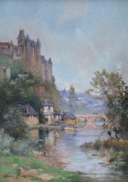 Le Chateau De Luzarches Oil Painting by Maurice Levis