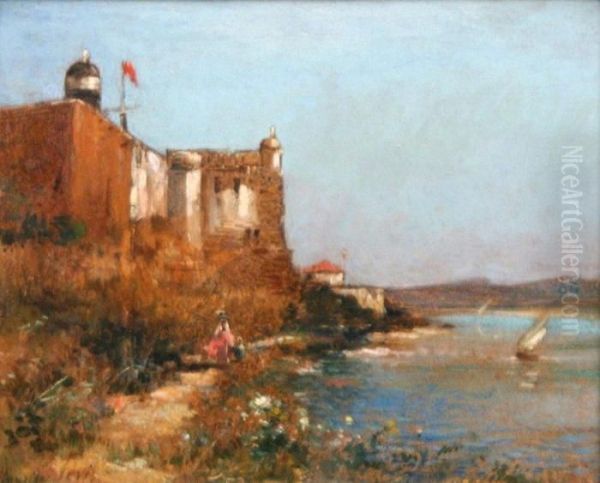 Fort Jesus A Zanzibar Oil Painting by Maurice Levis