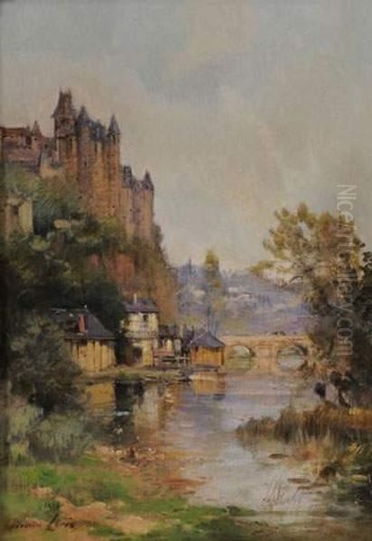 Le Chateau De Luzarches Oil Painting by Maurice Levis