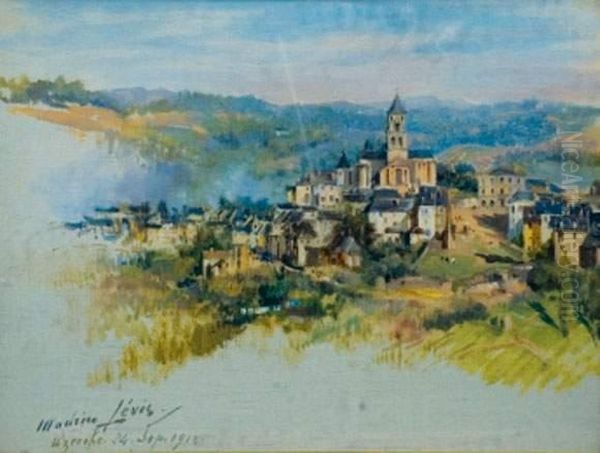 Uzerche Oil Painting by Maurice Levis