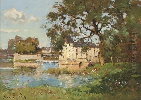 A Chateau On The Loire Oil Painting by Maurice Levis