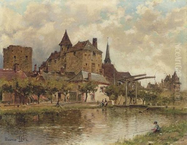 Le Chateau A Mennetou-sur-cher Oil Painting by Maurice Levis