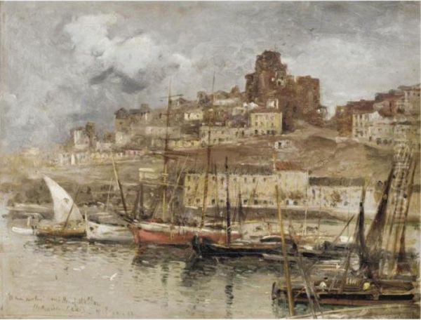 Malaga Oil Painting by Maurice Levis