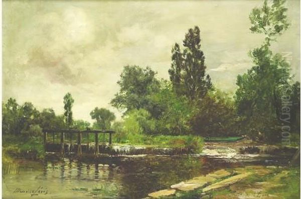 Les Bords Du Loir Oil Painting by Maurice Levis