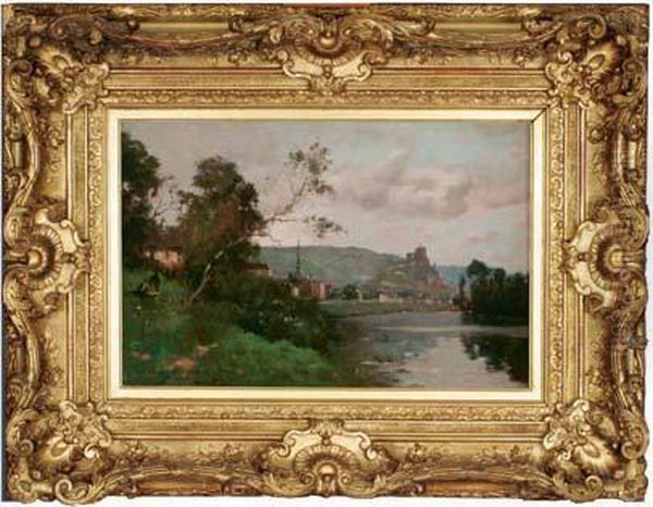 La Seine Pres Des Andelys Oil Painting by Maurice Levis