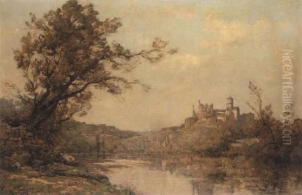 Ruins At Chauvigny Oil Painting by Maurice Levis