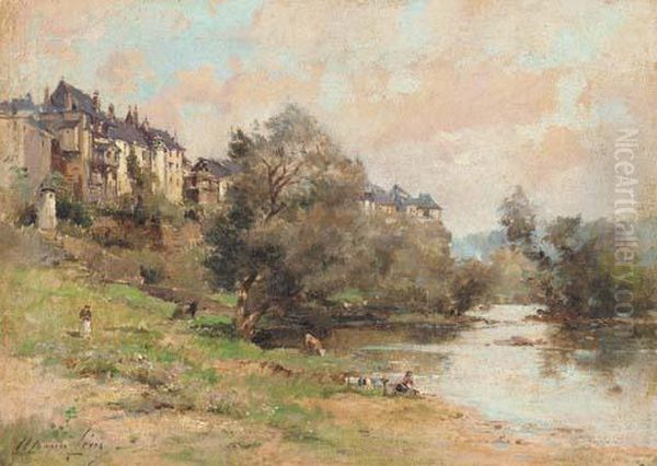 Saint Dye Sur Loire Oil Painting by Maurice Levis