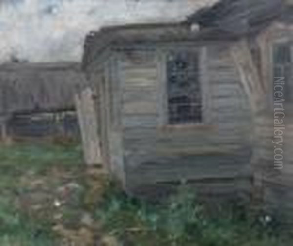 Une Serre Oil Painting by Isaak Ilyich Levitan