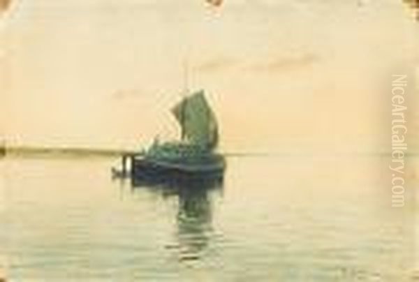 Sailing Oil Painting by Isaak Ilyich Levitan