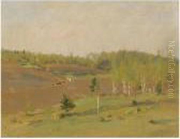 The Tilled Field, Spring Oil Painting by Isaak Ilyich Levitan