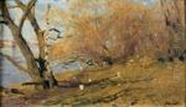 Bord De Riviere Oil Painting by Isaak Ilyich Levitan