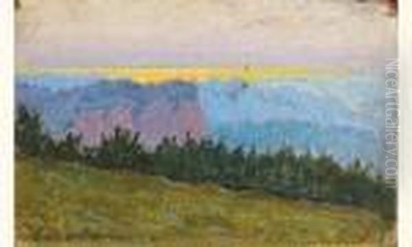 Paysage De Montagne Oil Painting by Isaak Ilyich Levitan