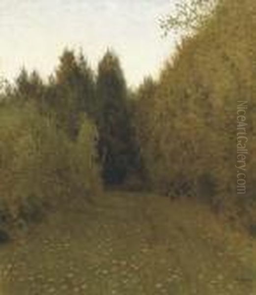 Forest Clearing Oil Painting by Isaak Ilyich Levitan