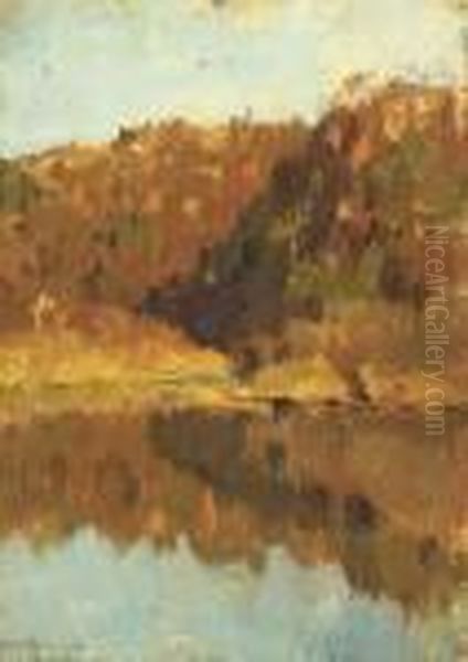 Golden Autumn Oil Painting by Isaak Ilyich Levitan