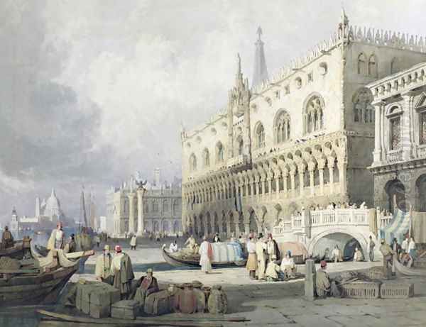 Palazzo Ducale, Venice Oil Painting by Samuel Prout