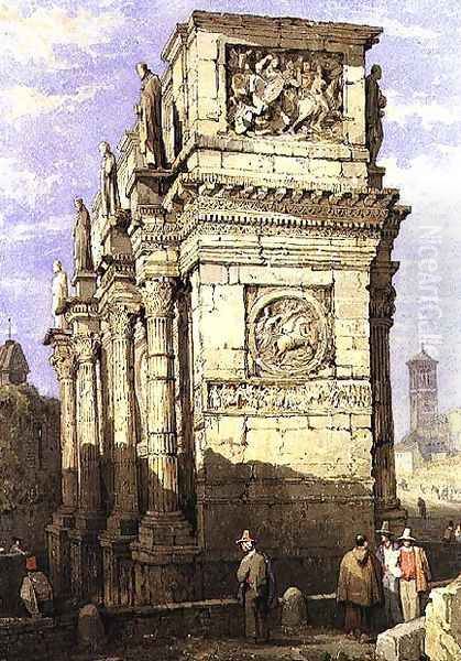 Arch of Constantine Oil Painting by Samuel Prout