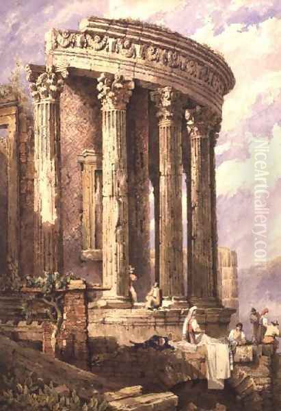 Tivoli, Temple of the Sibyl Oil Painting by Samuel Prout