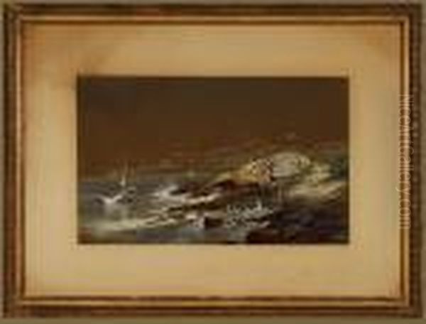 Boats Oil Painting by Edmund Darch Lewis