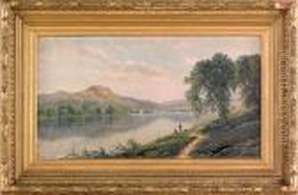 Landscape Oil Painting by Edmund Darch Lewis