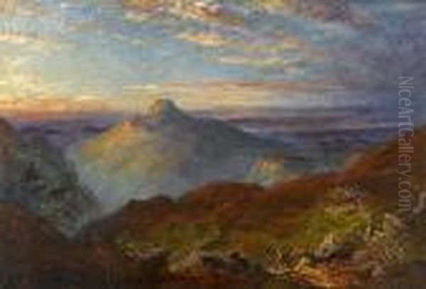 View Of 
Pico Turquino Oil Painting by Edmund Darch Lewis