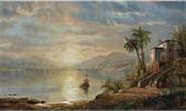 Santiago De Cuba Oil Painting by Edmund Darch Lewis