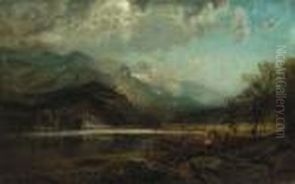 In The Valley Oil Painting by Edmund Darch Lewis