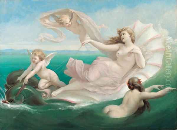 Sea nymphs Oil Painting by Henri Pierre Picou