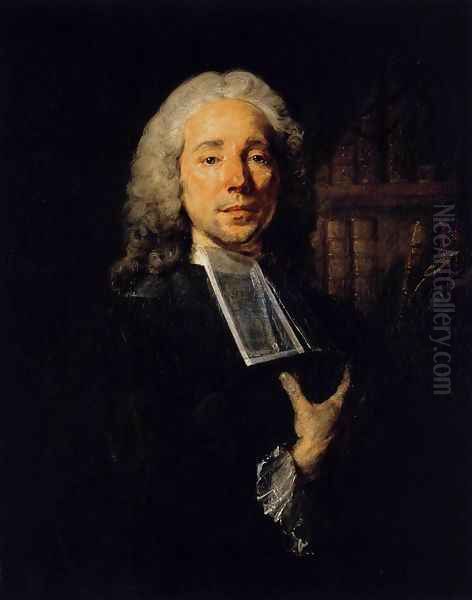 Portrait of the Lawyer Daniel Jousse 1765-67 Oil Painting by Jean-Baptiste Perronneau