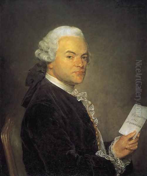 Portrait of a Man 1766 Oil Painting by Jean-Baptiste Perronneau