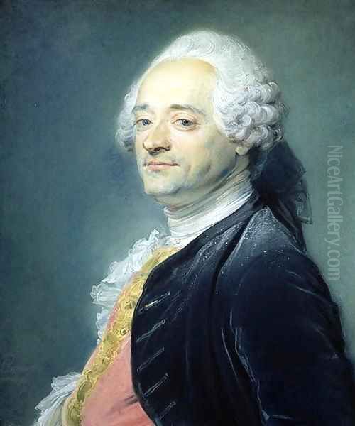 Portrait of Maurice Quentin de la Tour Oil Painting by Jean-Baptiste Perronneau