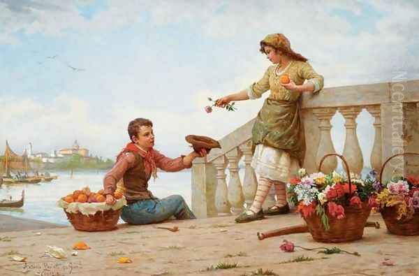 Fair Exchange Oil Painting by Antonio Paoletti