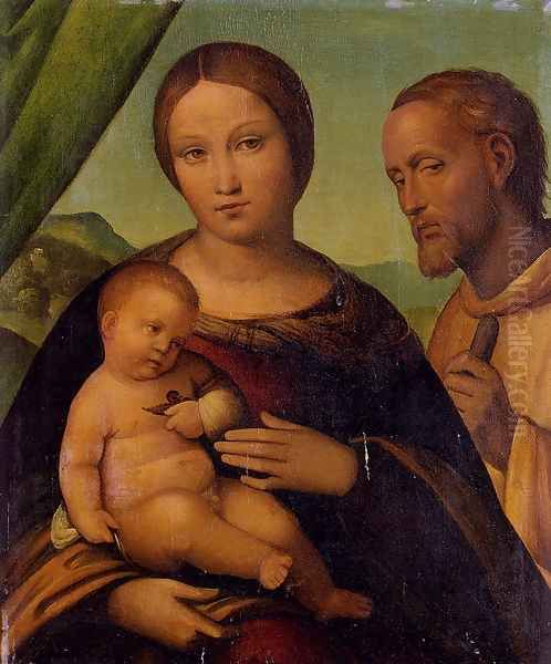 The Holy Family Oil Painting by Nicola Pisano