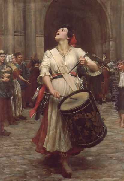 La Revolution Oil Painting by Valentine Cameron Prinsep